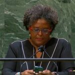 GLIMPSES: Phone in hand, Barbados PM dials into issues at UN