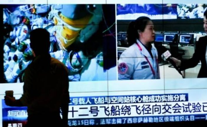 3 crew leave China's space station for Earth after 90 days