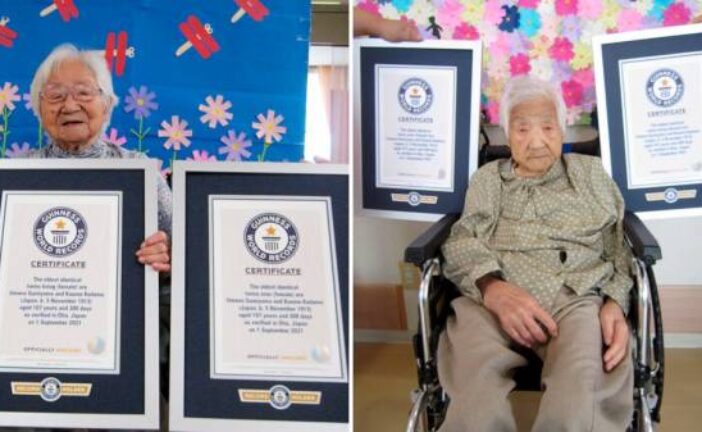 Japanese sisters certified as world's oldest twins at 107