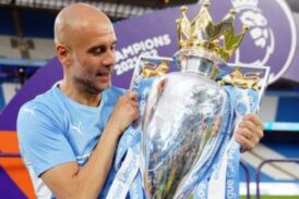 My players are legends, says Pep Guardiola after Manchester City’s title success